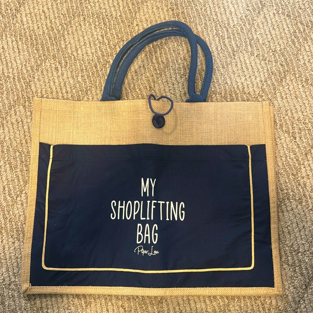 Piper Lou jute tote bag